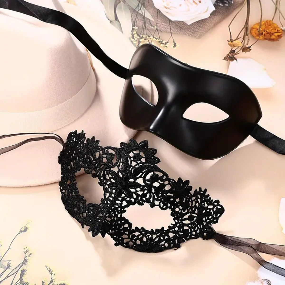 2pcs Hot New Sexy Black Lace M - đánh giá và giá Black Face Mask Pack