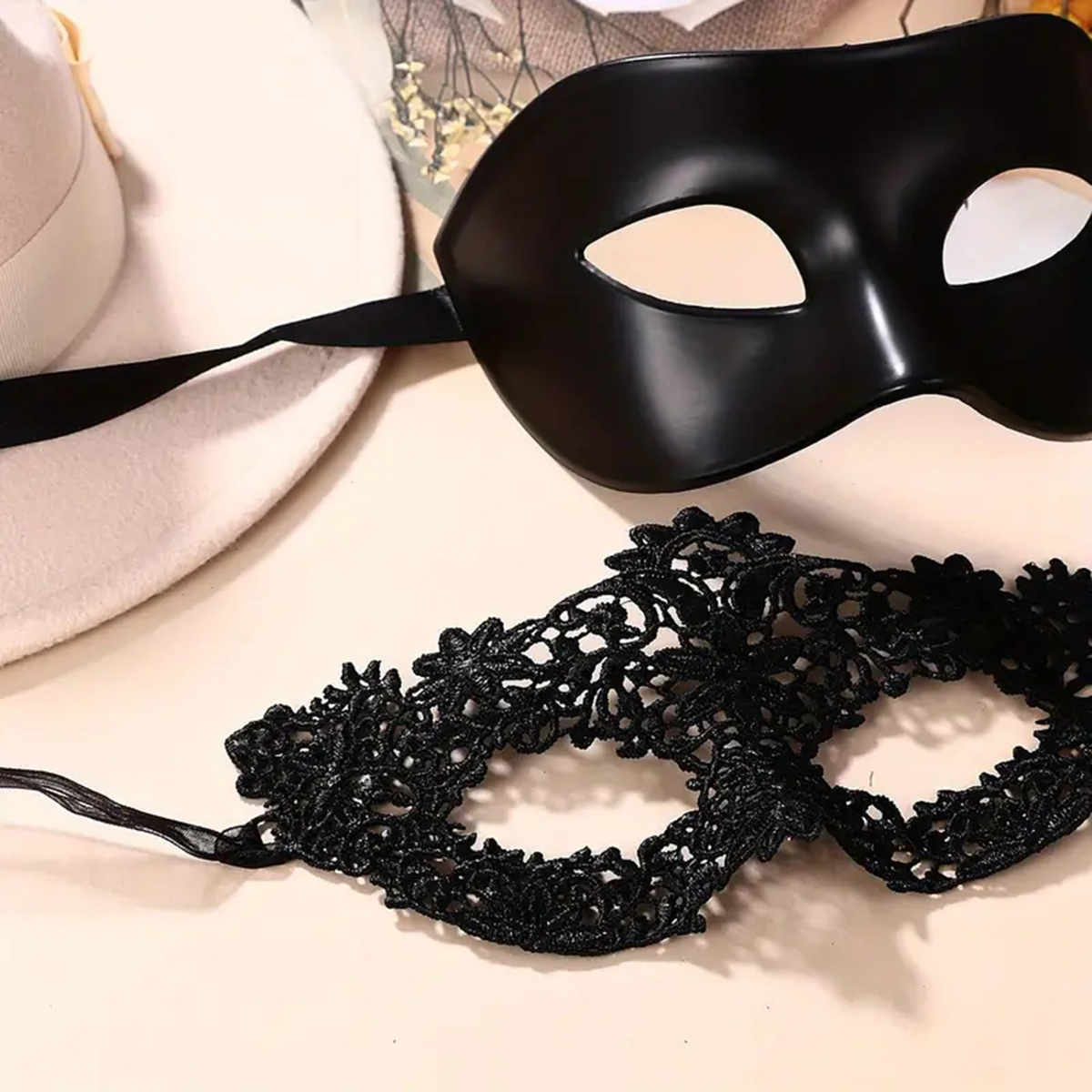 2pcs Hot New Sexy Black Lace M - đánh giá và giá Black Face Mask Pack