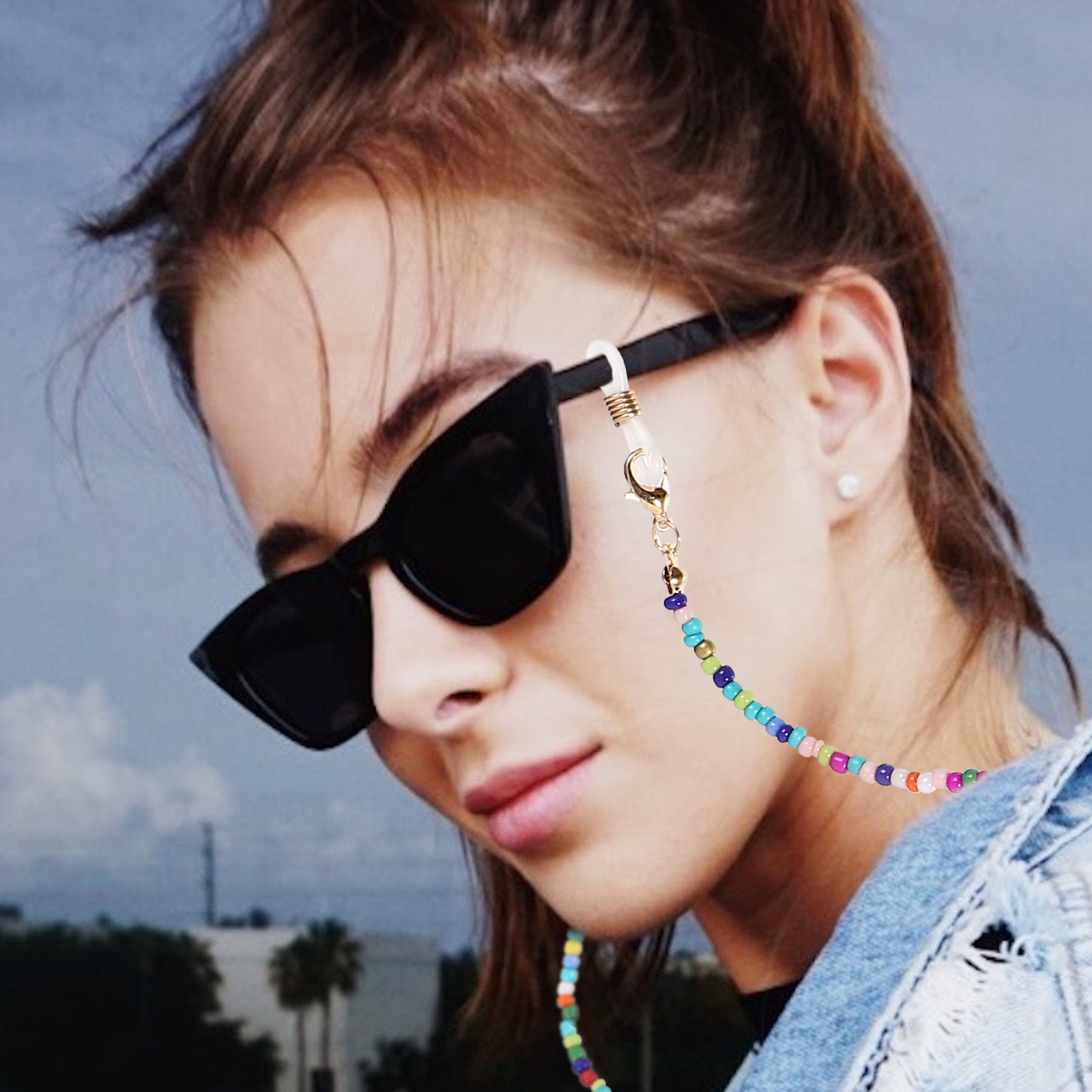 5Pcs Eyeglass Chains Beaded An - đánh giá và giá Mask Chain Holder