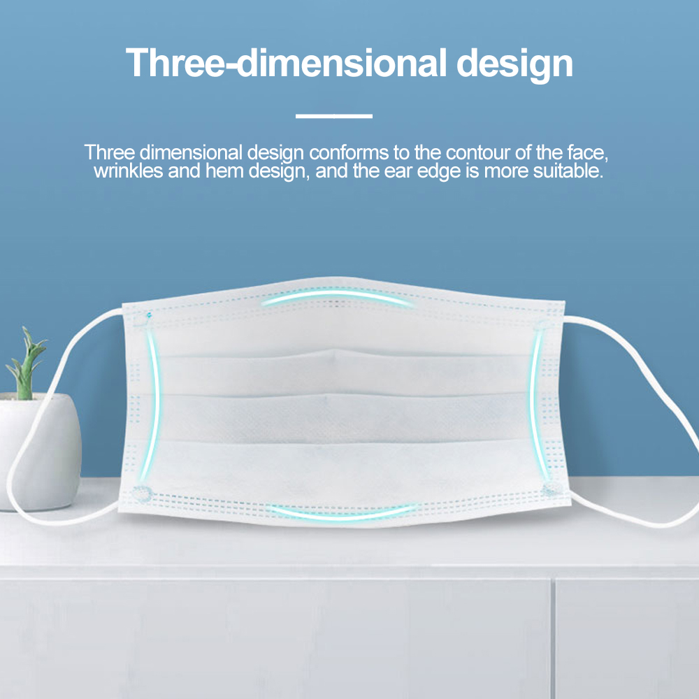 Mouth Masks 3-layer Anti-Dust  - đánh giá và giá Disposable Surgical Mask