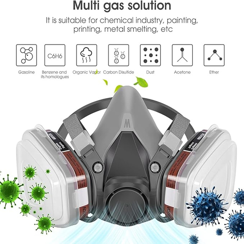 New 15in1 6200 Dust Gas Respir - đánh giá và giá Respirator Half Face