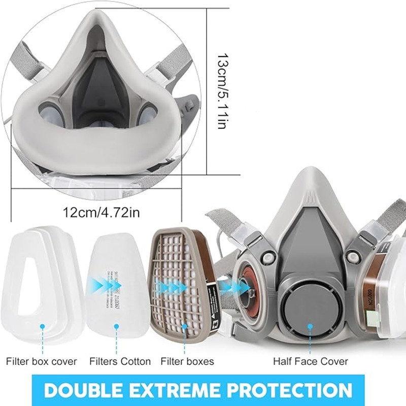 New 15in1 6200 Dust Gas Respir - đánh giá và giá Respirator Half Face