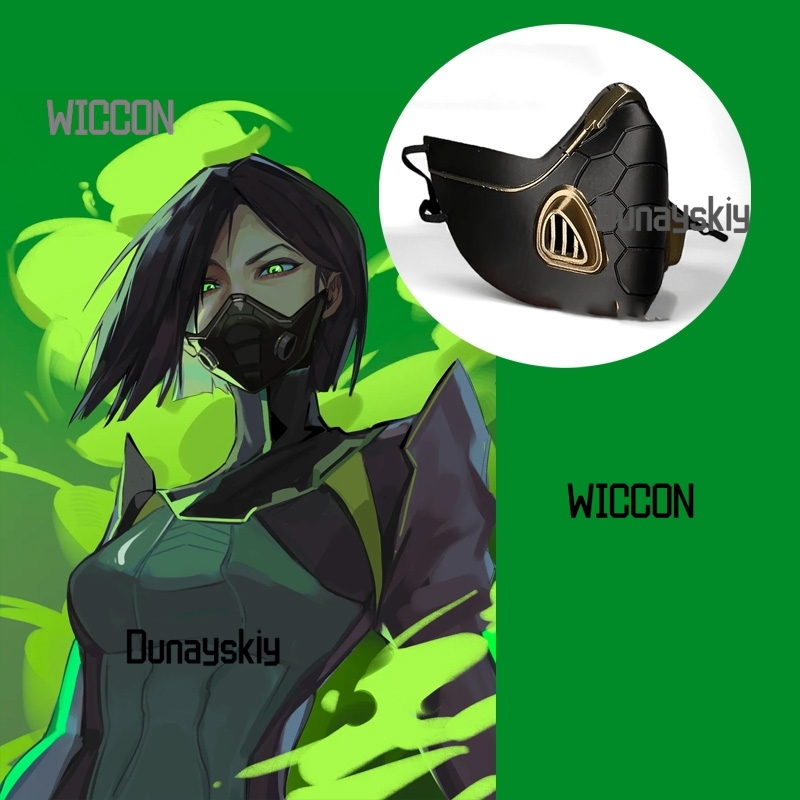Valorant Viper Sexy Cosplay Pr - đánh giá và giá Black Face Mask Pack