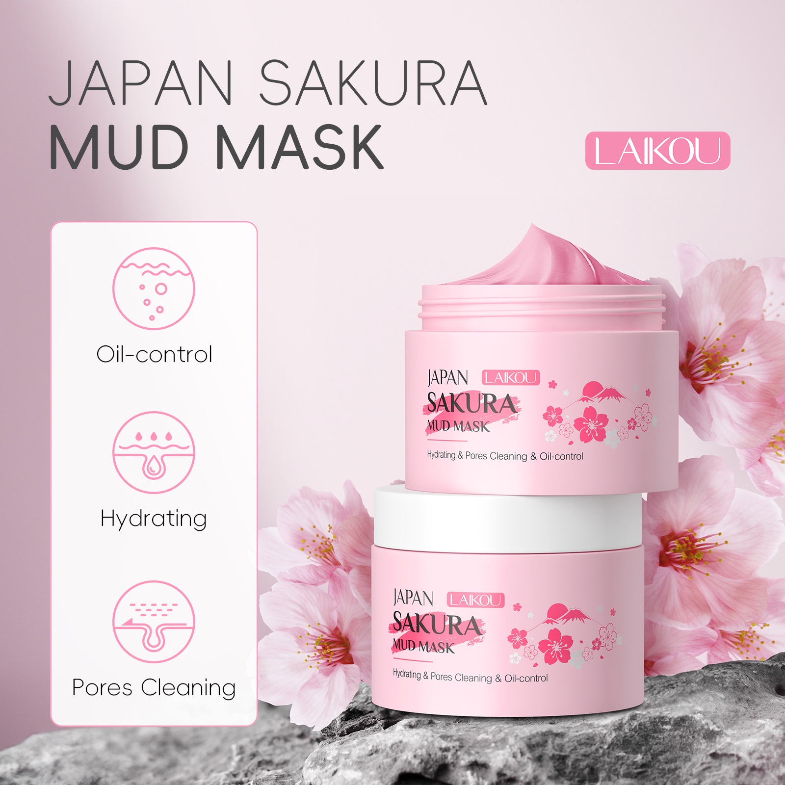 LAIKOU Sakura Clay Mask 25g/90 - đánh giá và giá Dust Mask Construction