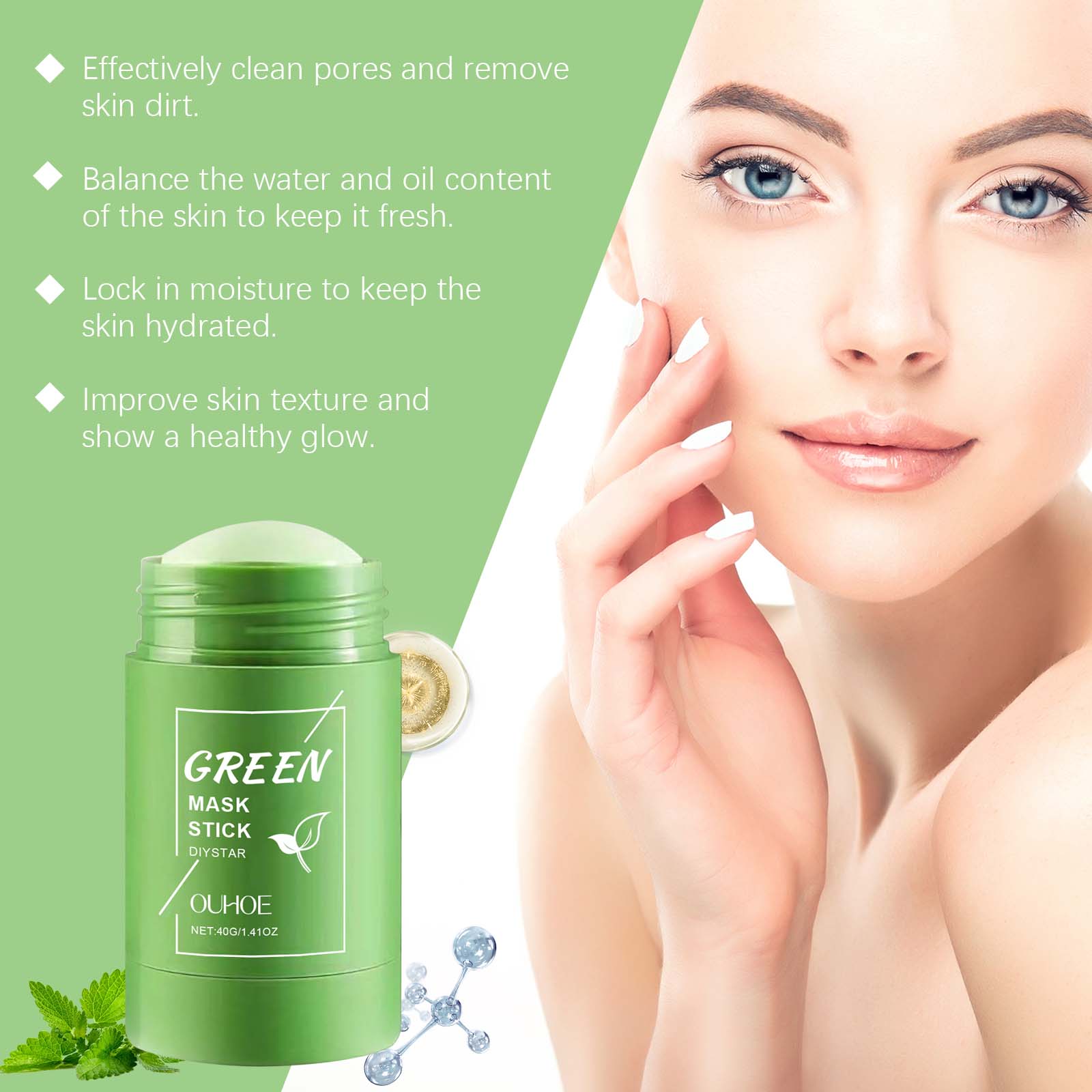 1~5PCS Green Tea Clay Stick Fo - đánh giá và giá Dust Mask Construction