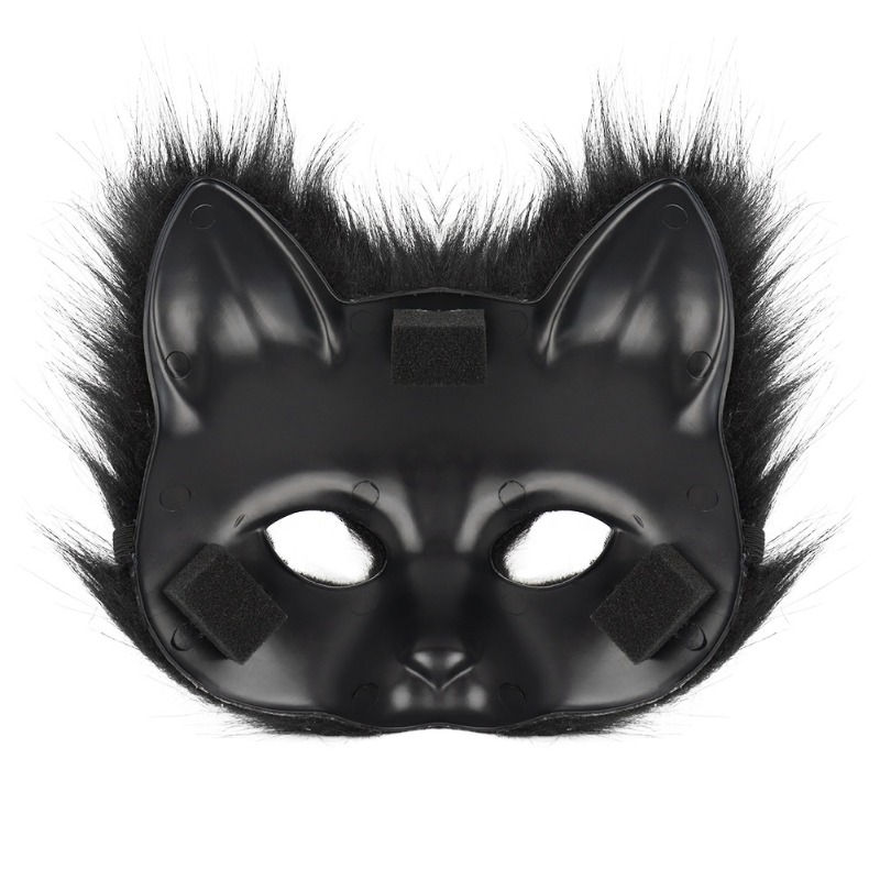 Furry Cat Ears Mask Tail & Paw - đánh giá và giá Black Face Mask Pack