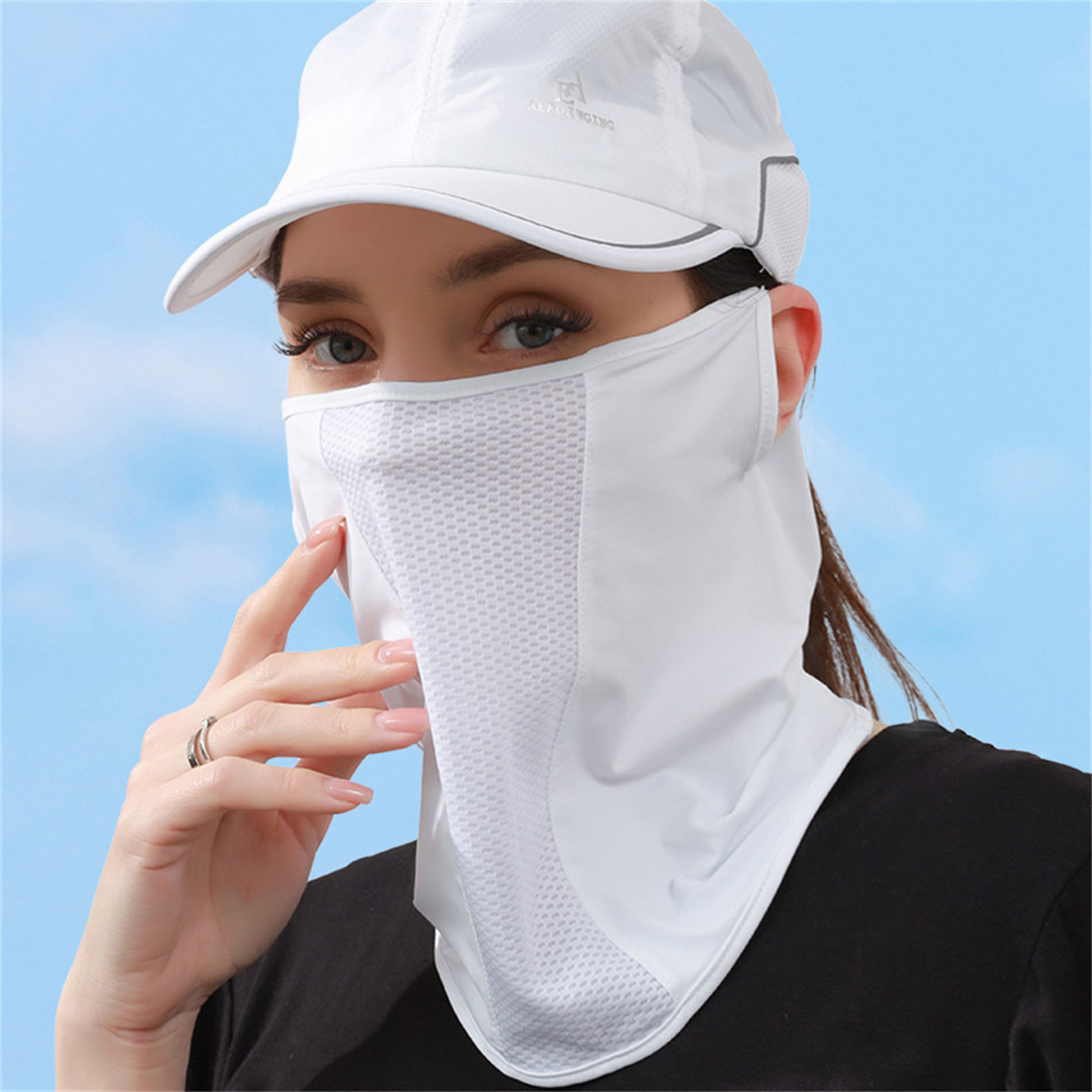 Ice Silk Sun Mask UPF50+ Breat - đánh giá và giá Sports Mask Breathable