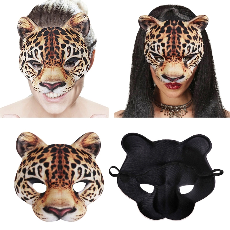 Leopard Mask Party Mask Dress  - đánh giá và giá Respirator Half Face