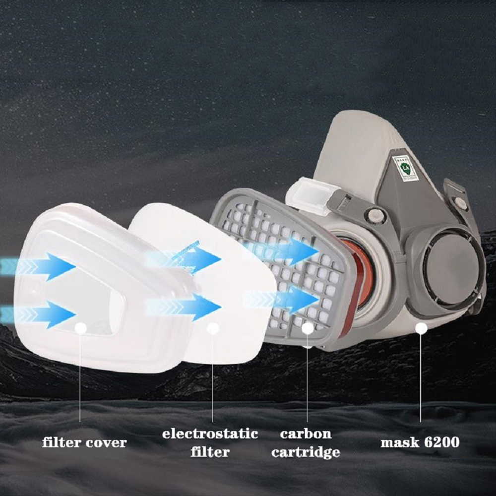 6200 Chemical Half Face Dustpr - đánh giá và giá Dust Mask Construction