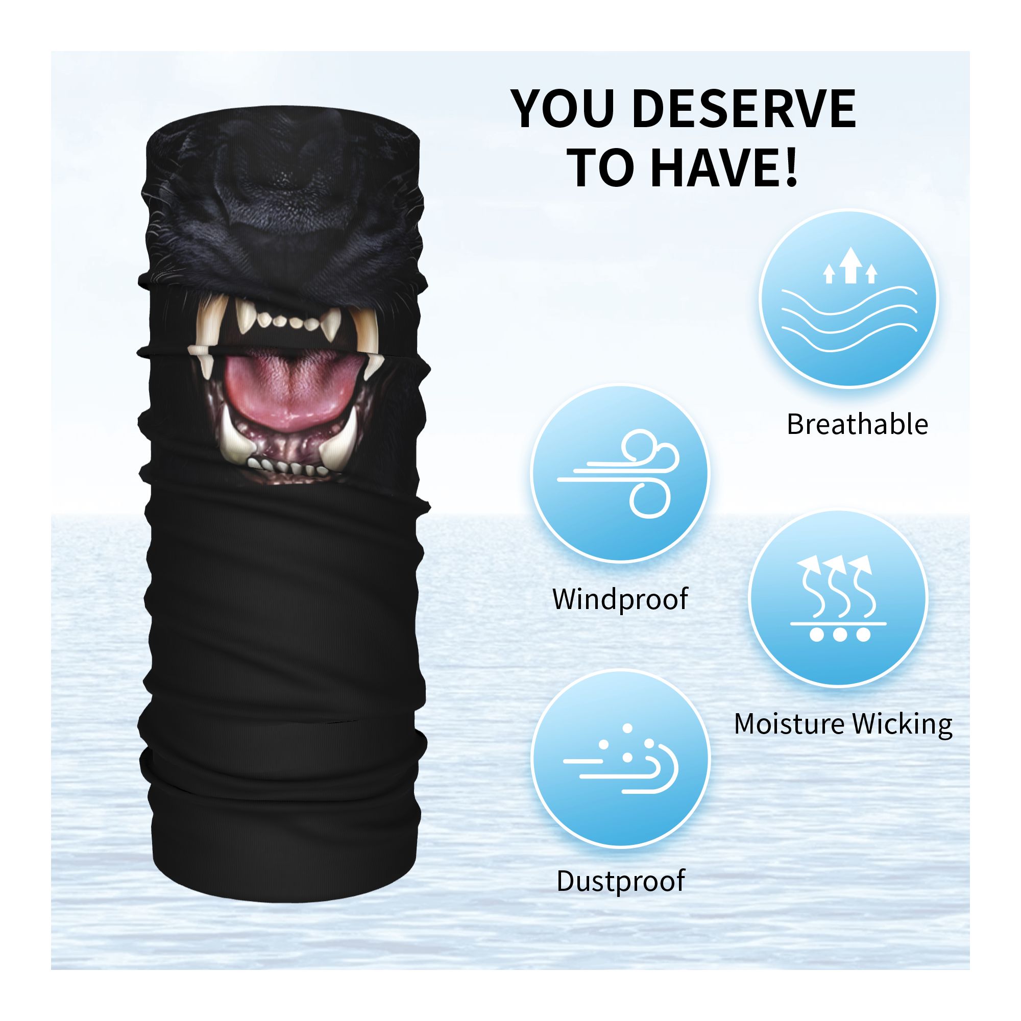 Custom Black Panther Animal He - đánh giá và giá Neck Gaiter Face Cover