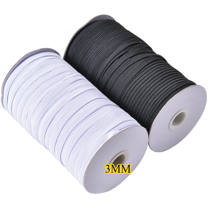 White Black 3mm Flat Elastic B - đánh giá và giá Mask Lanyard Adjustable