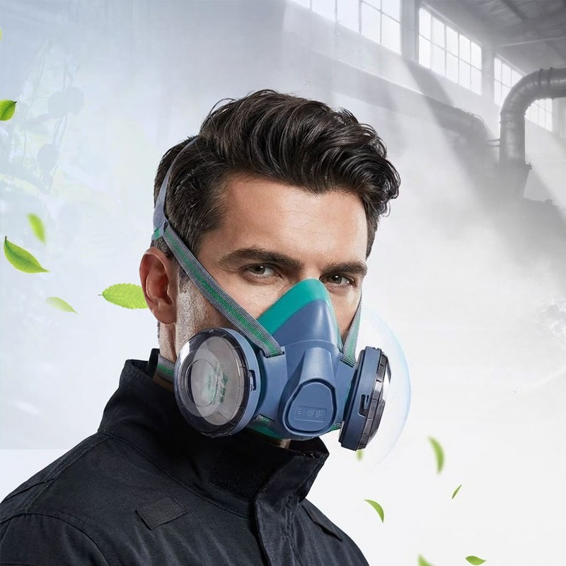 Dual Filter Silicone Half Face - đánh giá và giá Respirator Half Face