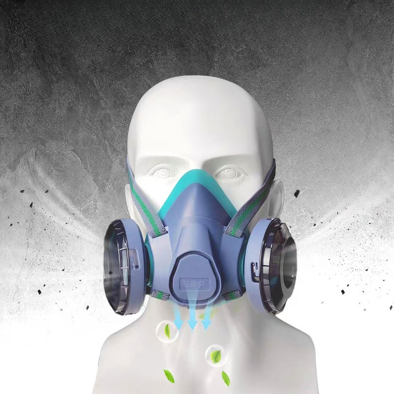 Dual Filter Silicone Half Face - đánh giá và giá Respirator Half Face