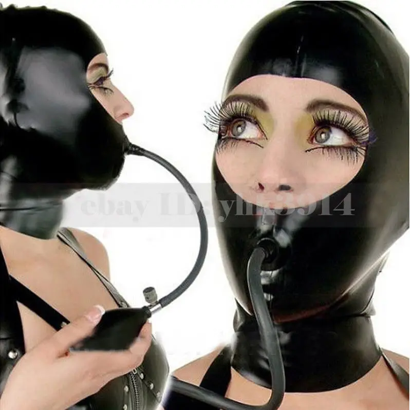 Black Unisex Latex Hoods Mask  - đánh giá và giá Black Face Mask Pack