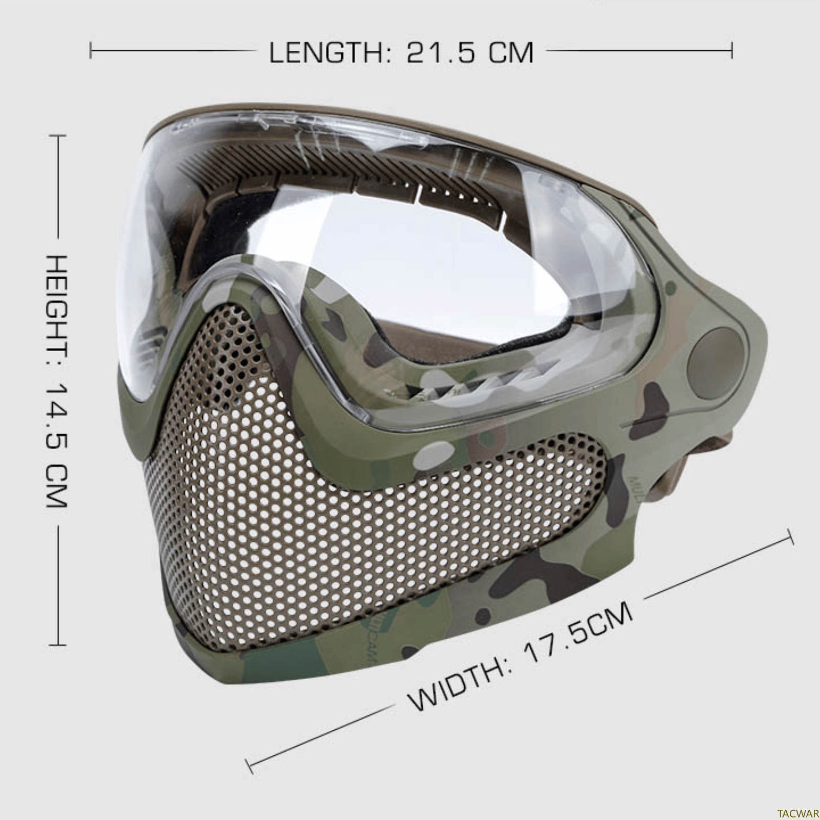 Airsoft Steel Mesh Mask Full F - đánh giá và giá Anti Pollution Mask