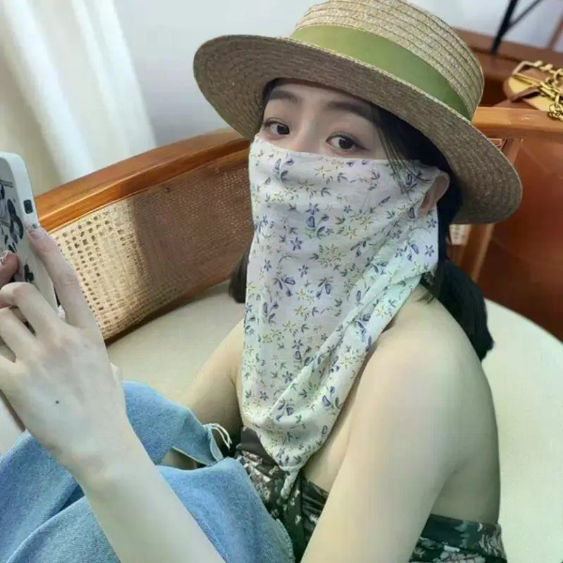 Flowers Summer Sunscreen Mask  - đánh giá và giá Kids Face Mask