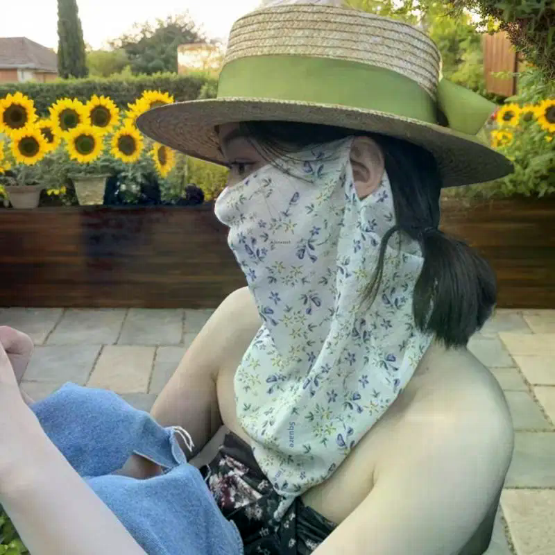 Flowers Summer Sunscreen Mask  - đánh giá và giá Kids Face Mask