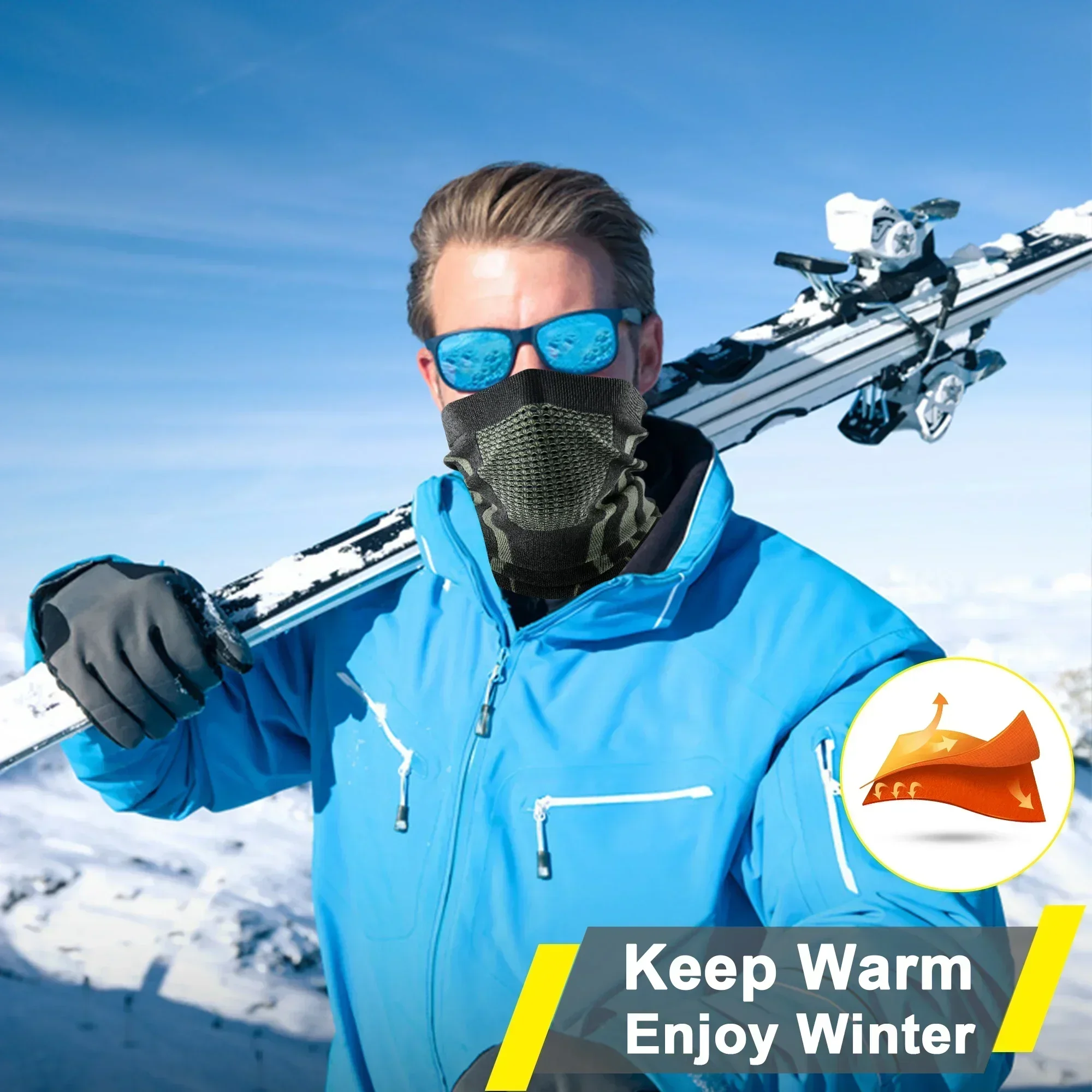 Winter Ring Tube Soft Bandana  - đánh giá và giá Neck Gaiter Face Cover